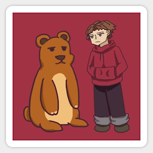 I Choose Bear Over You Sticker